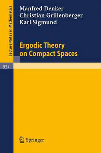 Cover image for Ergodic Theory on Compact Spaces