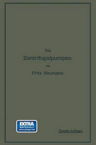 Cover image for Die Zentrifugalpumpen: Mit Besonderer Berucksichtigung Der Schaufelschnitte