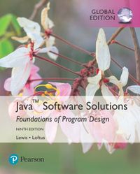 Cover image for Java Software Solutions, Global Edition