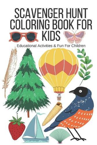 Cover image for Scavenger Hunt Coloring Book for Kids: Educational Activities & Fun for Kids