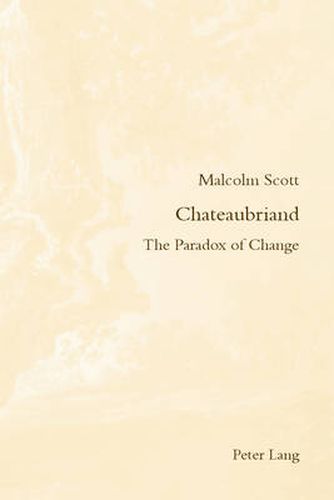 Cover image for Chateaubriand: The Paradox of Change