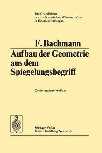 Cover image for Aufbau der Geometrie aus dem Spiegelungsbegriff