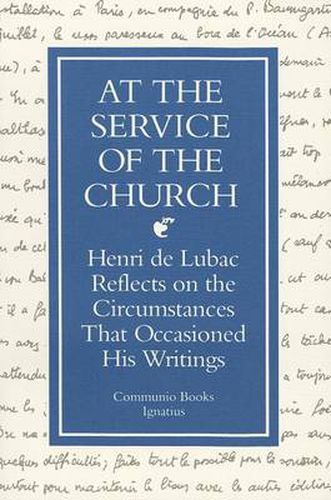 Cover image for At the Service of the Church