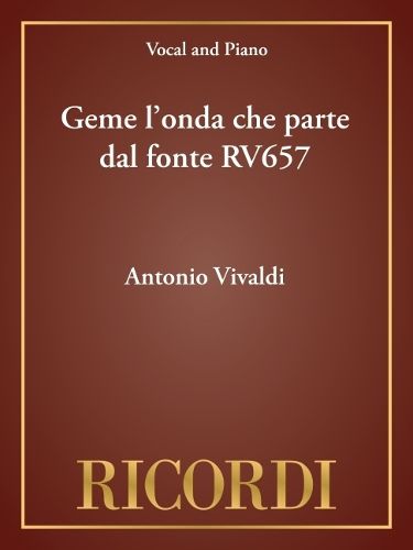 Cover image for Geme L'Onda Che Parte Dal Fonte Rv657
