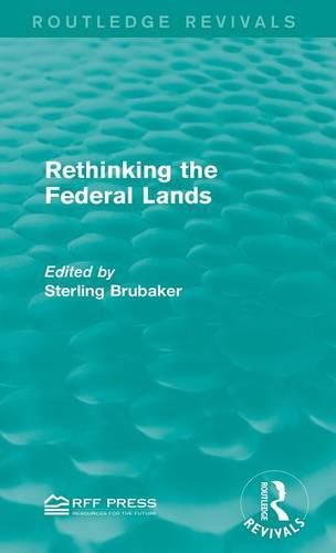 Cover image for Rethinking the Federal Lands