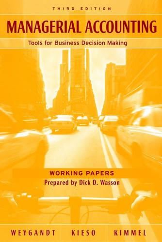 Managerial Accounting: Tools for Business Decision-Making