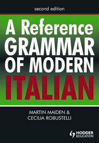 Cover image for A Reference Grammar of Modern Italian