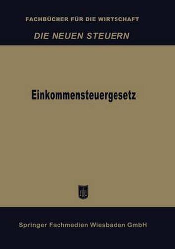 Cover image for Einkommensteuergesetz