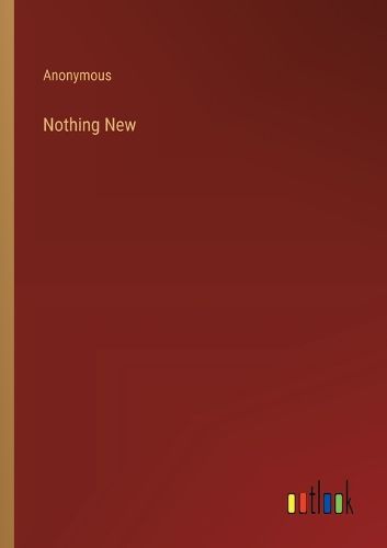 Cover image for Nothing New