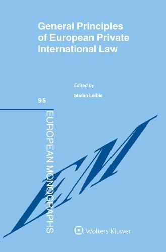 Cover image for General Principles of European Private International Law