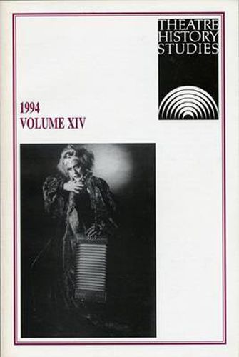 Theatre History Studies 1994: Volume 14