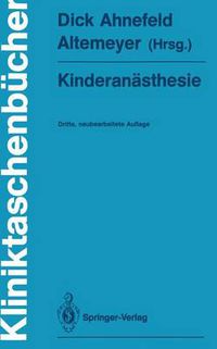 Cover image for Kinderanasthesie