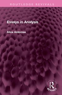 Cover image for Essays in Analysis