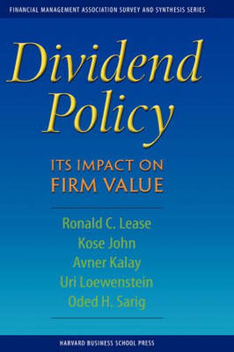 Cover image for Dividend Policy: Its Impact on Firm Value