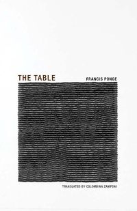 Cover image for Francis Ponge - the Table
