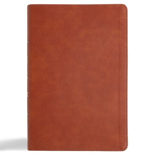 CSB Giant Print Reference Bible, Digital Study Edition, Burnt Sienna Leathertouch