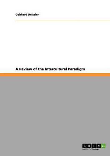Cover image for A Review of the Intercultural Paradigm