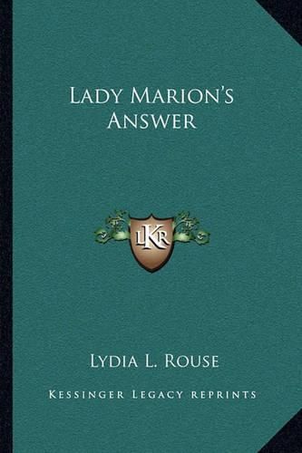 Cover image for Lady Marion's Answer