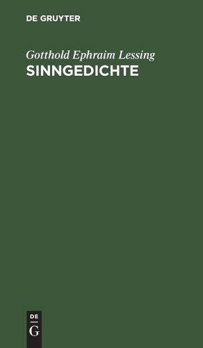 Cover image for Sinngedichte