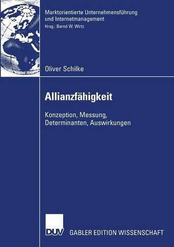 Cover image for Allianzfahigkeit: Konzeption, Messung, Determinanten, Auswirkungen