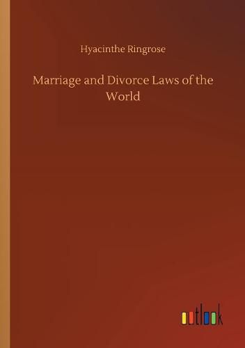 Cover image for Marriage and Divorce Laws of the World