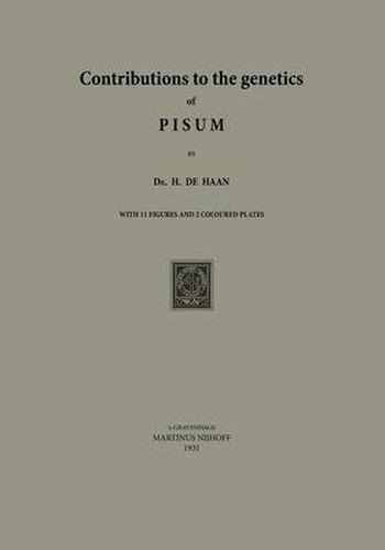 Cover image for Contributions to the Genetics of PISUM