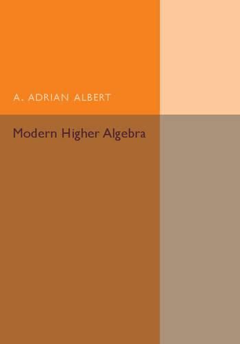 Cover image for Modern Higher Algebra