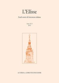 Cover image for L'Ellisse, 10/1 - 2015: Studi Storici Di Letteratura Italiana