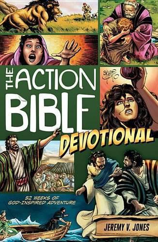 Cover image for Action Bible Devotional: 52 Weeks of God-inspired Adventure