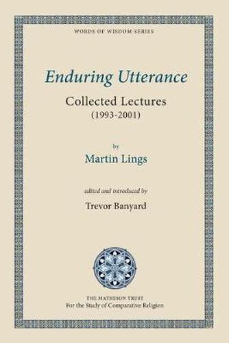 Cover image for Enduring Utterance: Collected Lectures (1993-2001)