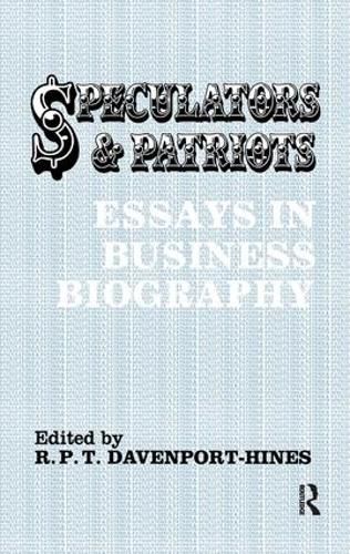 Cover image for Speculators and Patriots: Essays in Business Biography