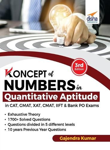 Cover image for Koncepts of Numbers in Quantitative Aptitude in Cat GMAT Xat Cmat Mat & Bank Po 3rd Edition