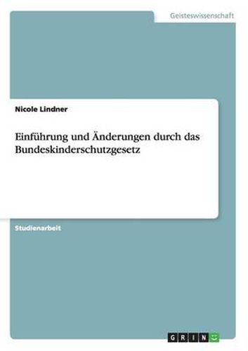 Cover image for Einfuhrung und AEnderungen durch das Bundeskinderschutzgesetz