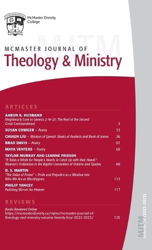 Cover image for McMaster Journal of Theology and Ministry: Volume 24, 2022-2023