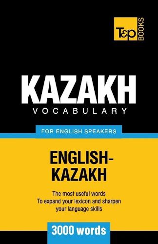 Cover image for Kazakh vocabulary for English speakers - 3000 words