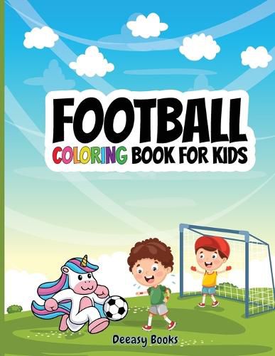 Cover image for Football Coloring Book For Kids