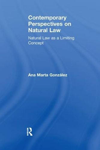 Cover image for Contemporary Perspectives on Natural Law: Natural Law as a Limiting Concept