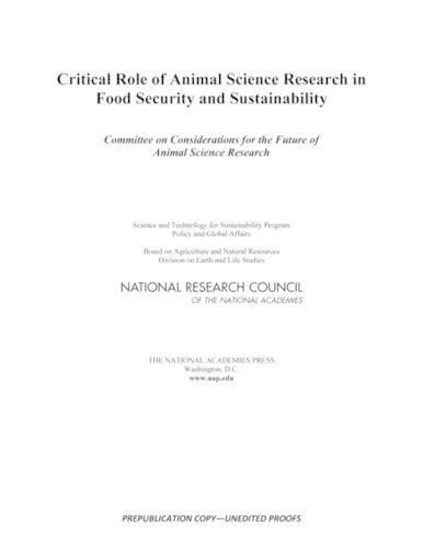 Critical Role of Animal Science Research in Food Security and Sustainability