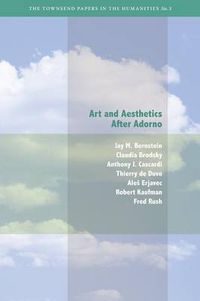 Cover image for Art and Aesthetics after Adorno