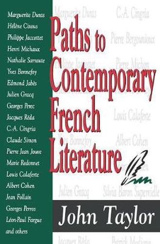 Cover image for Paths to Contemporary French Literature: Volume 1