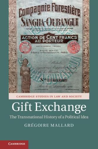 Cover image for Gift Exchange: The Transnational History of a Political Idea