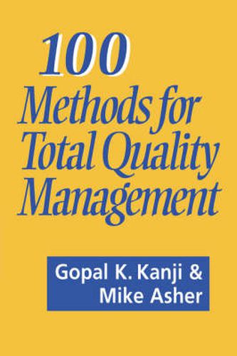 Cover image for 100 Methods for Total Quality Management