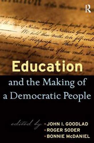 Cover image for Education and the Making of a Democratic People