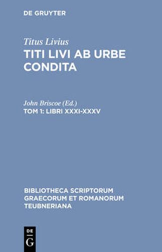 Cover image for AB Urbe Condita, Libri Xxxi-X CB