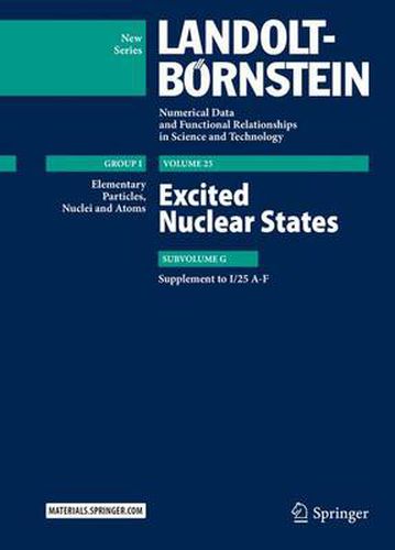 Excited Nuclear States: Supplement to I/25 A-F