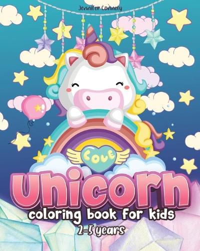 Cover image for Unicorn Coloring Book for Kids Ages 2-5