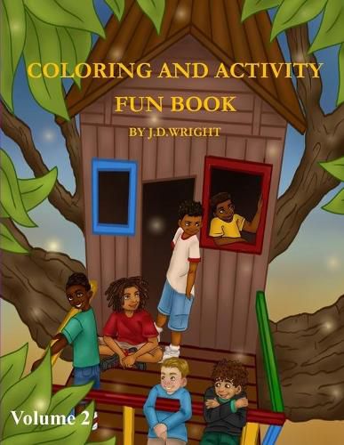 Cover image for Coloring and Activity Fun Book Volume 2 by J.D.Wright