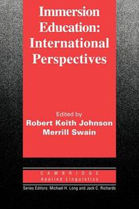 Cover image for Immersion Education: International Perspectives