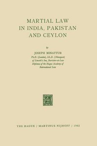 Cover image for Martial Law in India, Pakistan and Ceylon