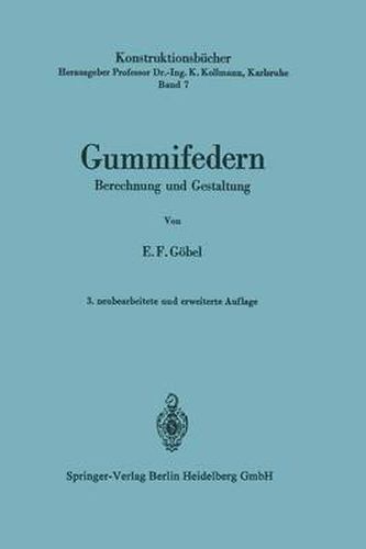 Cover image for Gummifedern: Berechnung Und Gestaltung